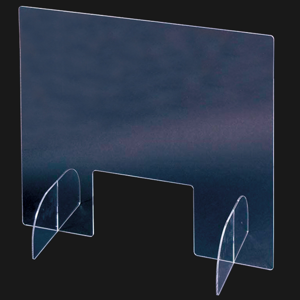 クリアパーテーション 窓付き 横750mm×縦600mm 感染対策 仕切り